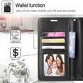thumbnail image 2 of Samsung Galaxy A50 Case,  Starshop Premium Leather Wallet Pocket Credit Card Slots-Black, 2 of 7
