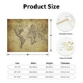 thumbnail image 2 of Naloa Vintage World Map Print Canvas Bathroom Wall Art,Bathroom Wall Art Decoration, Canvas Poster Prints,Decorative Paintings for Living Room, Bathroom, Kids Room, 2 of 6
