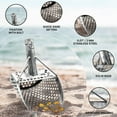 thumbnail image 2 of CKG Sand Scoops for Beach Metal Detecting Stainless Steel Beach Metal Detecting Shovel Underwater Treasure Hunting, Metal Detector Accessories(Bag + Scoop + Carbon Fiber Handle), (9x6 + Handle), 2 of 8