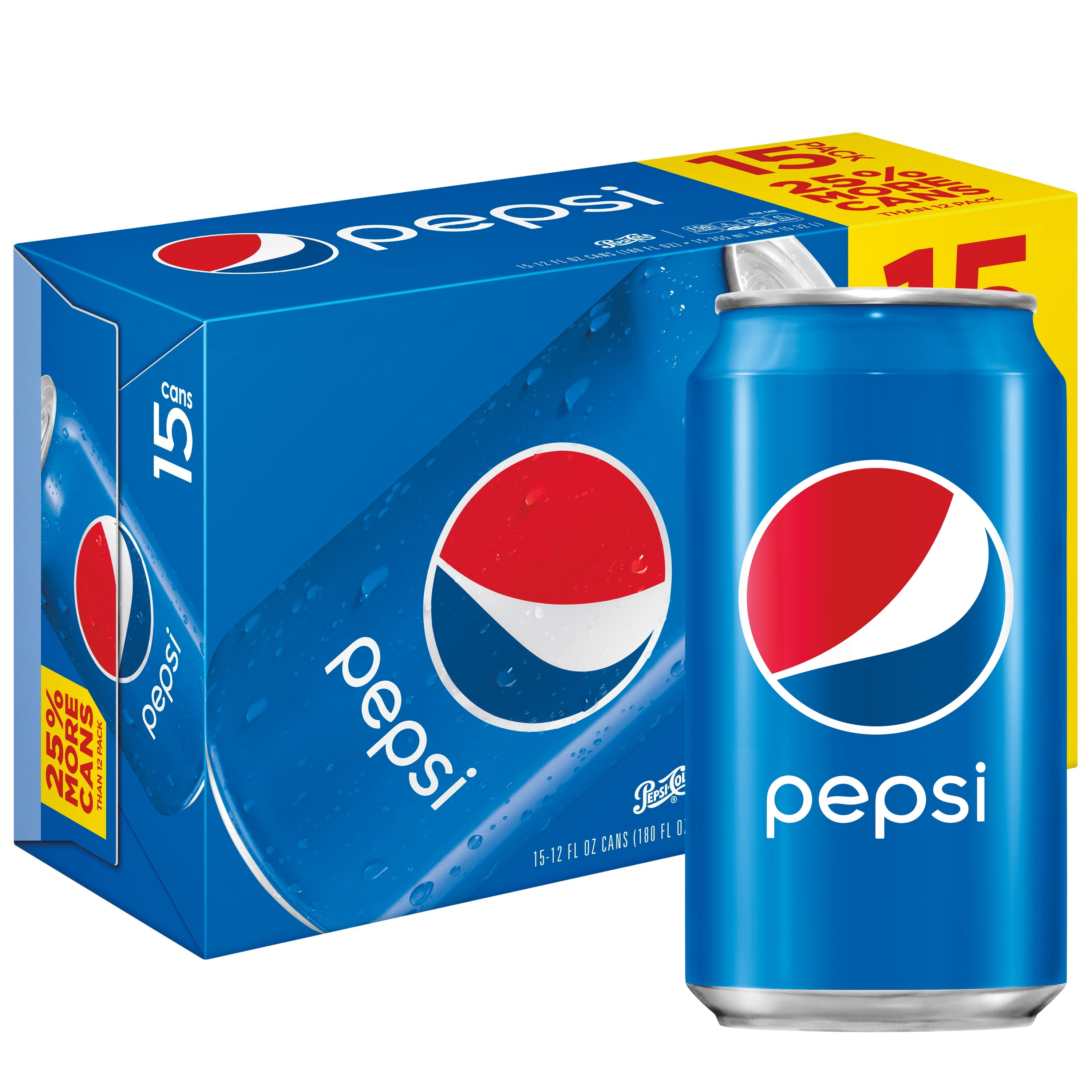 Buy Pepsi Soda Cola 12 Fl Oz 15 Count Cans Online at Lowest Price in ...
