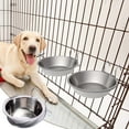 thumbnail image 6 of 4.3" Stainless Steel Hanging Pet Bowls - Dual Food & Water Feeder for Bird Cages, Dog Crates & Small Pets - Non-Spill Design for Parrots, Cats, Rabbits & Small Dogs, 6 of 9