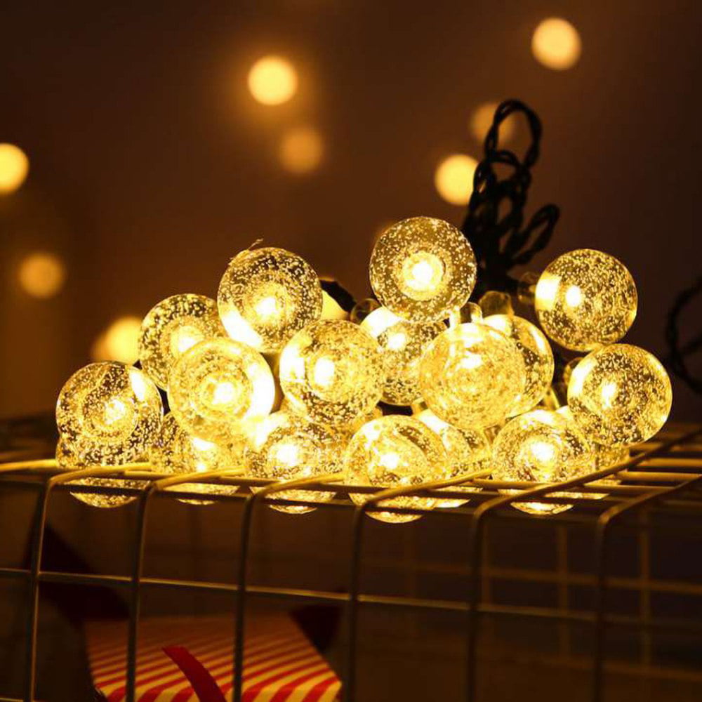 Light Chain Bubble Ball 10 LED Battery Powered Christmas Lights Table Decoration
