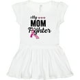 thumbnail image 3 of Inktastic Breast Cancer Awareness My Mom is a Fighter Girls Baby Dress, 3 of 5