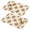 Pioneer Flower Floral-1, variant on Placemat, Pioneer Flower Floral Print Pattern Place Mats Table Mat Set Of 2, PVC Washable Placemats for Party Kitchen Dining Decoration, 18x12 Inch, Fade Resistant