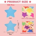 thumbnail image 2 of Uxcell 100 Pcs Star Cutouts, 3.3 x 3.5 Inch Star Shaped Paper Cards for DIY Projects, Classroom Decor Bulletin Board, Blue, 2 of 6