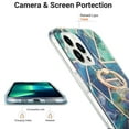thumbnail image 3 of Case for MOTO G Play 2021 360 Degree Rotating Bracket Sparkling Marble Ring Case Anti-Fingerprint Skid Resistant Shockproof Protective Phone Cover, 3 of 6