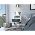 thumbnail image 3 of TUHOME Otom Nightstand - Ash / White Engineered Wood - For Bedroom, 3 of 7