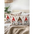 thumbnail image 3 of Outdoor Pillows Waterproof, Boho Gnomes Bedding Throw Pillows with Insert for Couch Sofa Bed, Farmhouse Vintage Geometric Mushroom Brown 12x20 Inch Pillowcases Decorative Patio Pillow Set of 1, 3 of 8