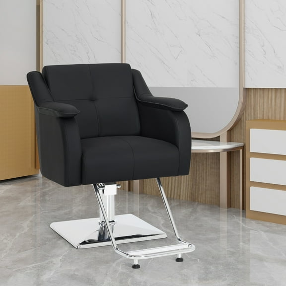 BarberPub Adjustable Salon Chair, Hydraulic Swivel Barber Chair for Hair Stylist