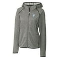 thumbnail image 2 of Women's Cutter & Buck Heather Gray Houston Oilers Throwback Logo Mainsail Full-Zip Jacket, 2 of 3