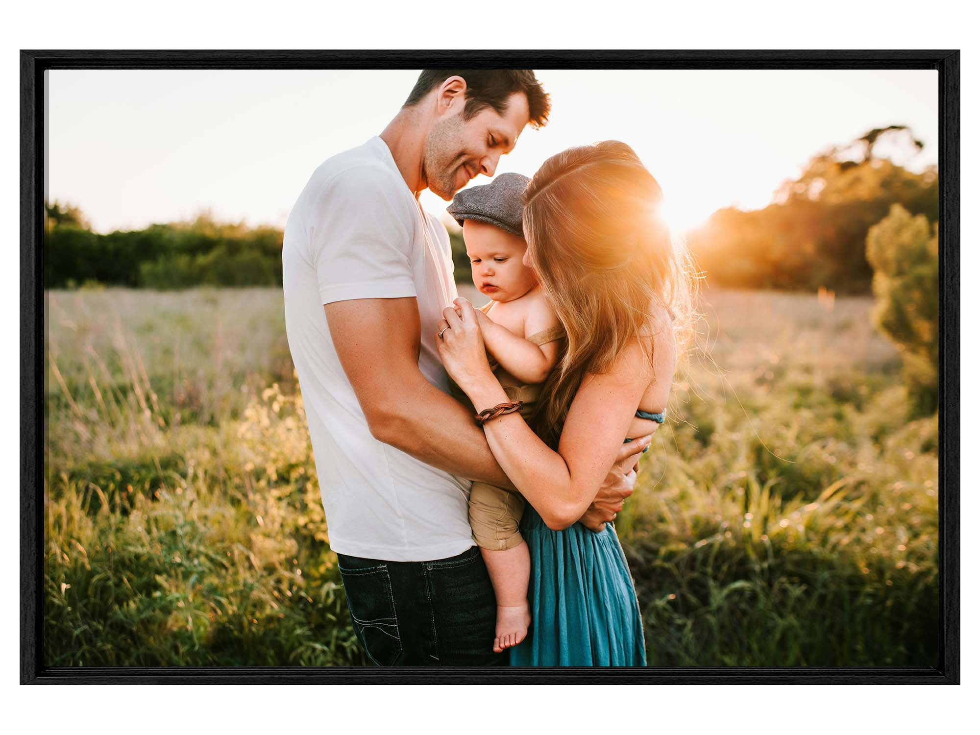 Custom Canvas Prints with Your Photo Personalized Picture To Canvas Print Wedding Baby Pet Family Picture Framed Wall Art