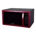 thumbnail image 1 of Farberware Classic FMO11AHTBKN 1.1 Cu. Ft. 1000-Watt Microwave Oven with LED Lighting, Metallic Red, 1 of 5