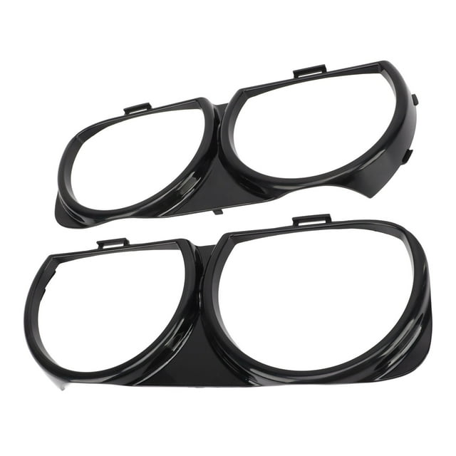 Front Headlight Bezel Trim, Durable Front Headlight Frame Trim Lightweight Direct Replacement Sporty Decoration for Car