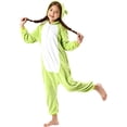 thumbnail image 7 of Goodw7 Fleece Animal Pajamas, Full Zip Hooded Onesie Costume with Frog Design and Elastic Ankle Cuffs, Soft Loungewear for Sleepwear Party Dress Up, 7 of 7