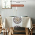 thumbnail image 2 of Nordic Table Runner Tablecloth One-piece Disposable Tablecloth Rectangular Tablecloth Coffee Table Fabric Table Mat PVC Waterproof and Oil-proof, 2 of 7