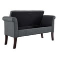 thumbnail image 3 of Linon Indie Tufted Storage Bench, Dark Espresso/Charcoal, 3 of 6