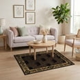 thumbnail image 3 of ODIKA Border Motif Mens Decorations Reindeer Cabin Cowboy Southwestern Playful Non-Slip Chair-Friendly for Home Office, Gaming Room, Under Desk, 3 of 7