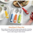 thumbnail image 4 of Special Supplies Adaptive Utensils 5-Piece Set — Non-Weighted Stainless Steel, Non-Slip Cutlery with Easy-Grip Handles for Hand Tremors, Elderly Use, 4 of 8
