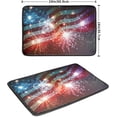 thumbnail image 3 of American Flag Firework Dish Drying Mat, 18x24 Inch USA Patriotic 4th of July Independence Day Absorbent Reversible Dish Mat Microfiber Drying Pad for Kitchen Countertop Bar, 3 of 7