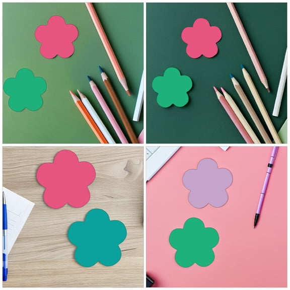 NIAIZEK 108-Piece Assorted Colorful Flower Cutouts for Spring Classroom Decor, Craft Projects, and Art Activities