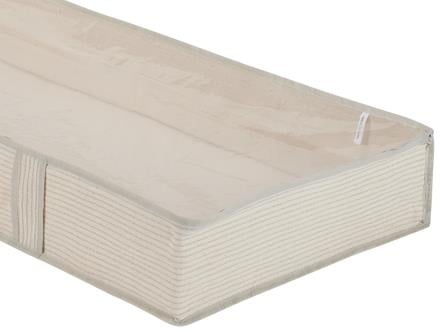 Mainstays Canvas Clear Under the Bed Zippered Closet Storage Organizer for Clothes