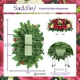 thumbnail image 2 of Sympathy Silks Artificial Cemetery Flowers 30" Cream Pink Amaryllis/Fuchsia Rose cemetery saddle, 2 of 5