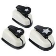 thumbnail image 1 of Unique Bargains 0.4 Inch 0.6 Inch 1 Inch Star Punch, Star Hole Paper Punch Hole Puncher Shape Punches for Crafting, 3 Pack, 1 of 6