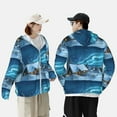 thumbnail image 6 of Kll Mountain Cottage In Snow Print Men'S Women’s Upf 50+ Sun Protection Outdoor Hoodie Jacket Long Sleeve Fishing Hiking Performance Shirt- Large, 6 of 8
