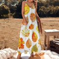 thumbnail image 2 of Autumn Harvest Maple Leaves Thanksgiving Fine Art Sleeveless Dress Summer Dress Woman 2025, 2 of 7