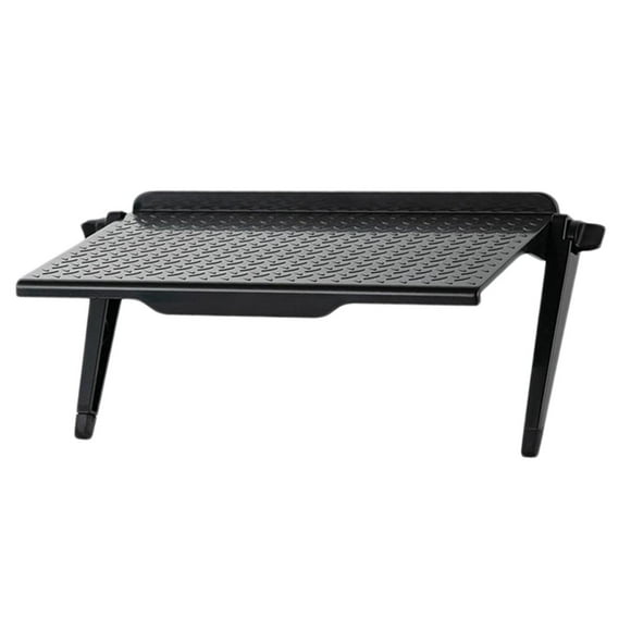 Rongfmy Plastic TV Top Shelf Screen Storage Bracket Rack L 11.81x4.45 inch Black
