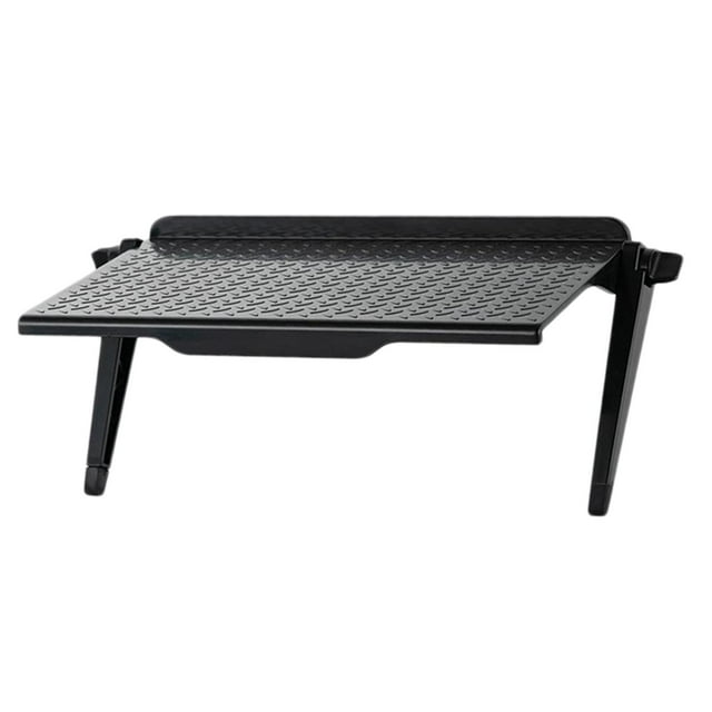 Rongfmy Plastic TV Top Shelf Screen Storage Bracket Rack L 11.81x4.45 inch Black