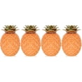 thumbnail image 3 of 4pcs Ceramic Pineapple Shape Tea Storage Jar Tea Canister Ceramic Storage Jar Home Decor, 3 of 6