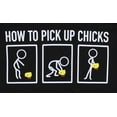 thumbnail image 4 of ShirtBANC How To Pick Up Chicks Cartoon Mens T Shirt, 4 of 5