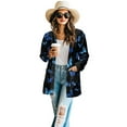 thumbnail image 2 of SCRAWLGOD Butterfly Long Sleeve Light Weight Cardigan for Women Lightweight Dressy Size M Breathable Women Jackets Fashion with Pockets for Holidays, 2 of 7