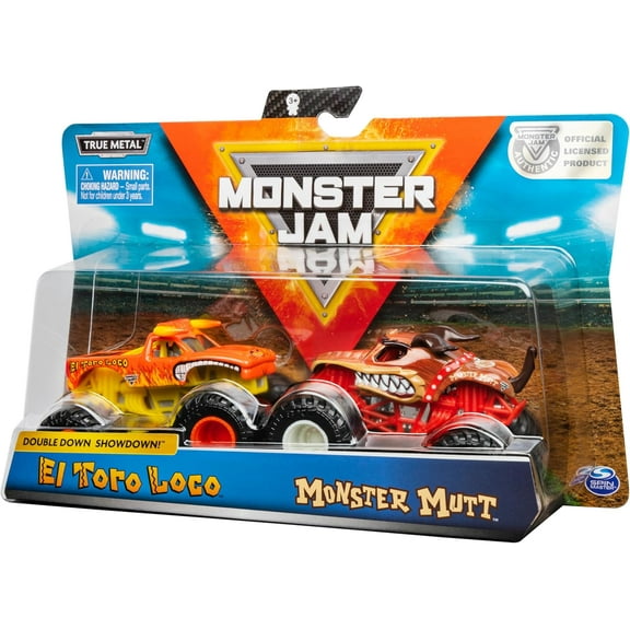 Monster Jam Truck Play Vehicles, Plastic (2 Pack)