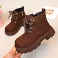 thumbnail image 2 of Ccpelsie Girls Winter Boots Toddler Girl Boots Warm Outdoor Boot for Little Kids Big Kids(Coffee,2), 2 of 7