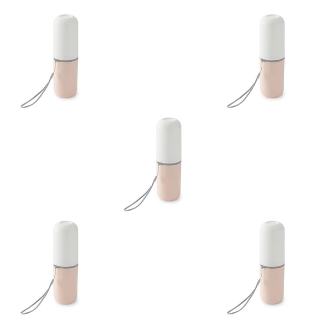 Cateissary Estuche para cepillos de Contenedor de de Caja de almacenamiento bicolor Plástico Multifuncional Dormitorio universitario Viajes de Rosa y blanco 5Conjunto