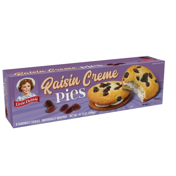 Little Debbie Raisin Crème Pies, 10.15 oz(Pack of 2)