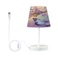 thumbnail image 7 of Table Lamp Small 5.9x10.8 Inches Table Lamps Night Light Tools & Home Improvement Bedroom Lamp Guest Room Lamp Study Lamp Office Lamp Pretty Purple Butterfly, 7 of 7