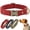 Red, variant on Didog Soft Nylon Personalized Dog Collar Metal Name Buckle Engraved Adjustable S M L