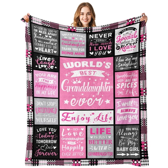 Cobija PVDSAVE para nieta 60x80 cm franela rosa