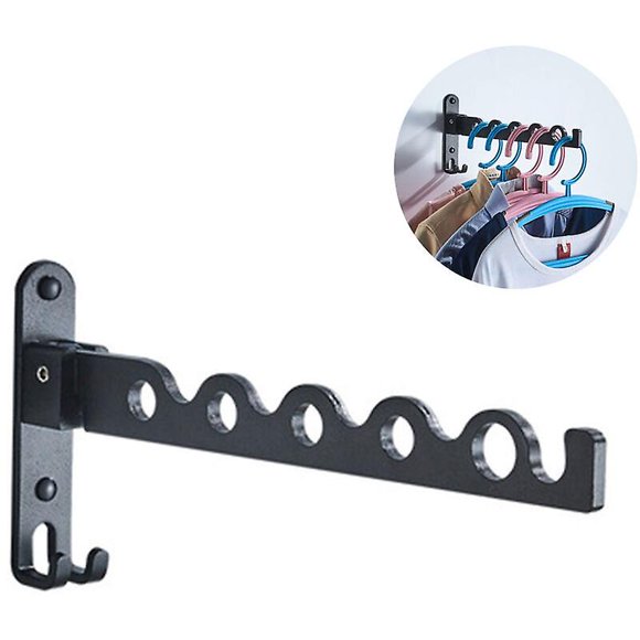 Folding Wall Mounted Clothes Dryer Hanger Clothes Rack Laundry Room Wall Hanger Wall Hangers for Clothes Stainless Steel Laundry Hangers Wall Rack
