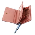 thumbnail image 4 of Monedero de cuero Sunnimix cremallera para mujeres Azul claro, 4 of 8