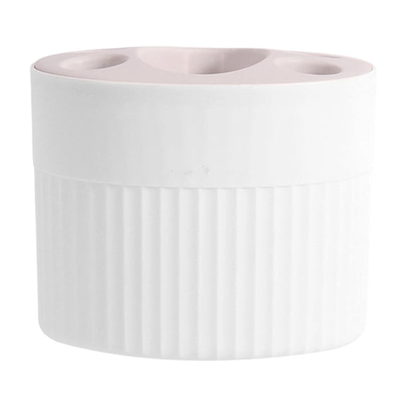 White 12*10 Home Washbasin Rack, Toothbrush Holders Brush Holder with 5 Slots Bathroom Toothbrush Holders Toothbrush Storage Organizers for Bathroom Storage