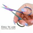 thumbnail image 2 of EXLEAF 2026 New Colorful Stainless Steel Eyebrow Scissors Professional Nail Scissors-Premium Small Scissors for Nose Hair,Mustache,Beard and Manicure Nose Hair Trim, 2 of 7