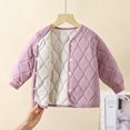 thumbnail image 3 of Usaibhir Baby Quilted Jacket, Lightweight Warm Padded Cardigan Coat for Toddler Kids 2-8Y, 3 of 4