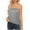 Gray, variant on AXXD Basic Hawaiian Shirts for Women Summer 2024 Sequin Trendy Off Shoulder Solid Color Sheath Tank Top Short Sleeve Top/Blouse