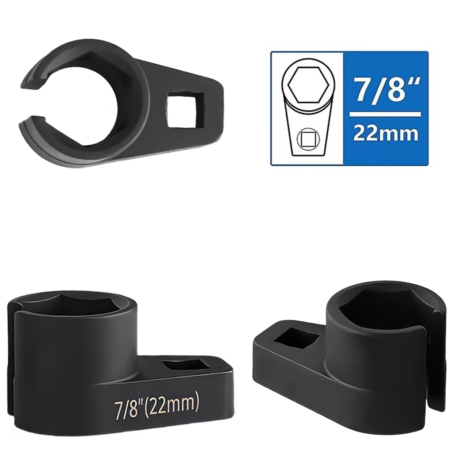 5PCS O2 Sensor Socket,Automotive Tool Oxygen Sensor Socket Set Wrench Remover Tool and Thread Chaser Set,Car Accessories O2 Oxygen Sensor Socket Set for Removing and Install Oxygen Sensors