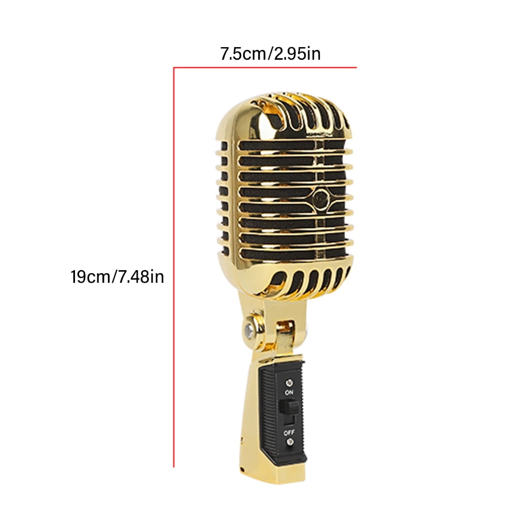 Dynamic Vocal Microphone with Metal Body for Professional Stage Singing Mic