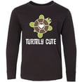 thumbnail image 3 of Inktastic Turtley Cute Girl Turtle Long Sleeve Youth T-Shirt, 3 of 5
